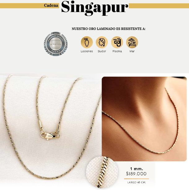 CADENA SINGAPUR MUJER