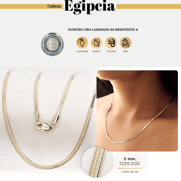 CADENA EGIPCIA MUJER