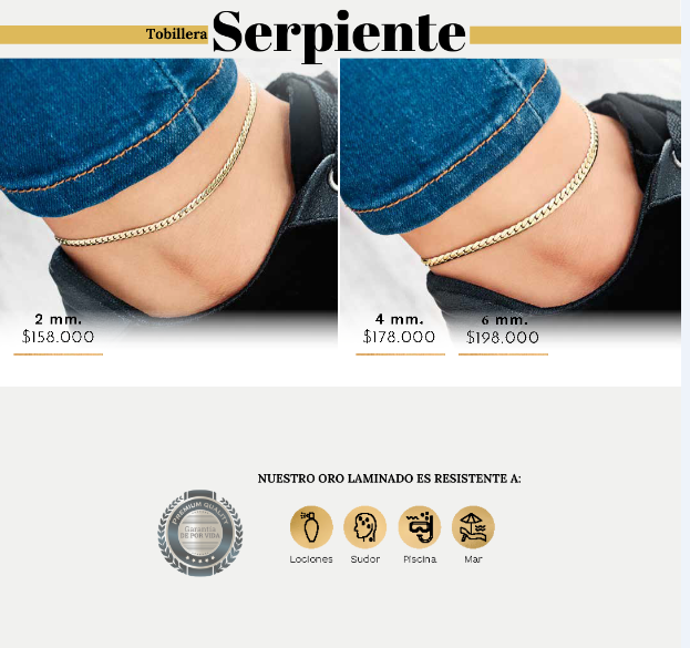 TOBILLERA SERPIENTE